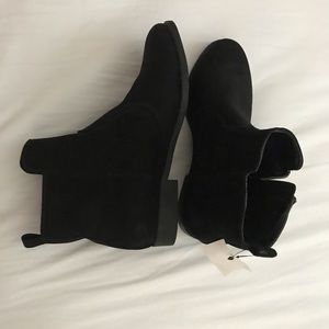 Black Faux Suede Boots